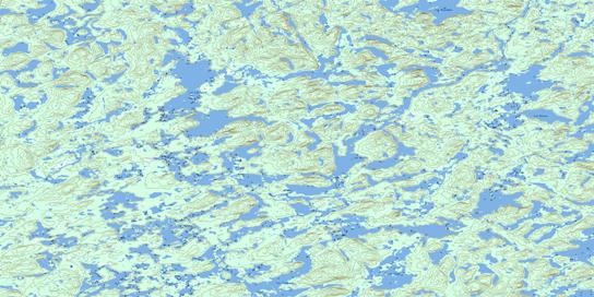 Lac Bordier Topographic map 023E14 at 1:50,000 Scale
