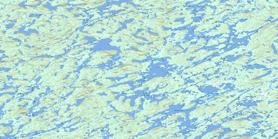 Lac Chambure Topo Map 023E15 at 1:50,000 scale - National Topographic System of Canada (NTS) - Toporama map