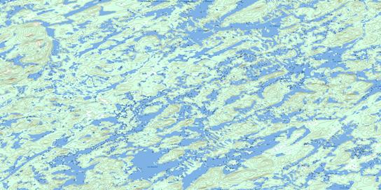 Lac Montviel Topographic map 023E16 at 1:50,000 Scale
