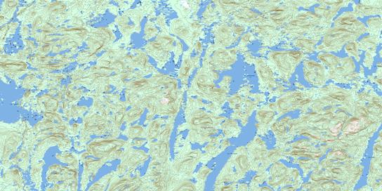 Lac Mercator Topo Map 023F02 at 1:50,000 scale - National Topographic System of Canada (NTS) - Toporama map