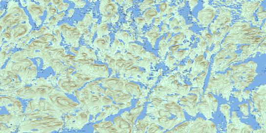 Lac Delmothe Topographic map 023F03 at 1:50,000 Scale