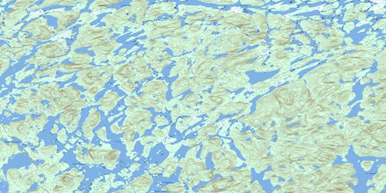 Lac Vignal Topo Map 023F08 at 1:50,000 scale - National Topographic System of Canada (NTS) - Toporama map