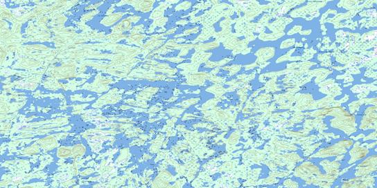 Lac Bermen Topo Map 023F10 at 1:50,000 scale - National Topographic System of Canada (NTS) - Toporama map