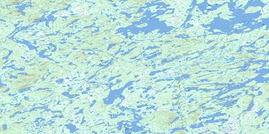 Lac Chastrier Topo Map 023F14 at 1:50,000 scale - National Topographic System of Canada (NTS) - Toporama map