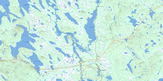 Wightman Lake Topographic map 023G01 at 1:50,000 Scale