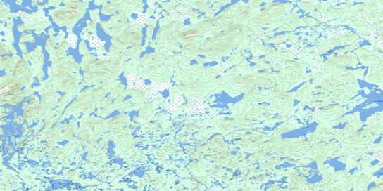 Lac Montenon Topo Map 023G03 at 1:50,000 scale - National Topographic System of Canada (NTS) - Toporama map