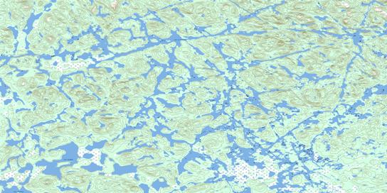 Lac Mingre Topo Map 023G06 at 1:50,000 scale - National Topographic System of Canada (NTS) - Toporama map