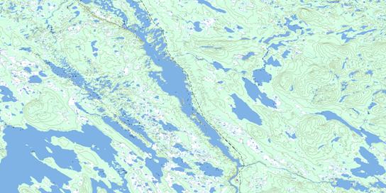 Molson Lake Topo Map 023G08 at 1:50,000 scale - National Topographic System of Canada (NTS) - Toporama map