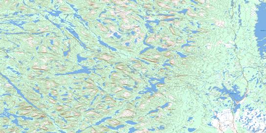 Rannie Lake Topographic map 023G10 at 1:50,000 Scale