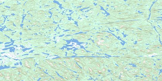 Lac Bellenger Topographic map 023G11 at 1:50,000 Scale