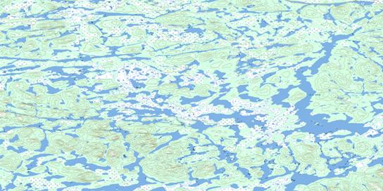 Lac La Jannaye Topo Map 023G12 at 1:50,000 scale - National Topographic System of Canada (NTS) - Toporama map