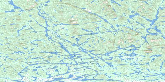 Lac Descayrac Topo Map 023G13 at 1:50,000 scale - National Topographic System of Canada (NTS) - Toporama map
