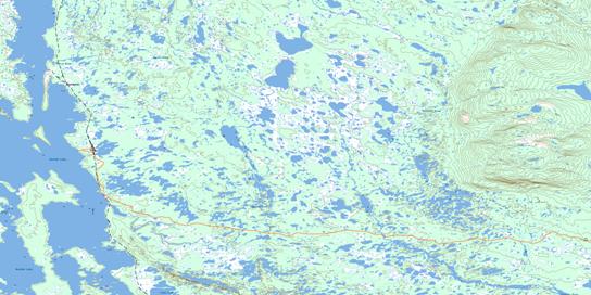 Tamarack River Topographic map 023G16 at 1:50,000 Scale