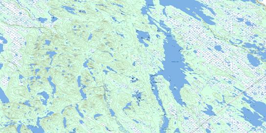 Panchia Lake Topo Map 023H02 at 1:50,000 scale - National Topographic System of Canada (NTS) - Toporama map
