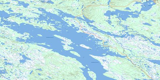 Baikie Lake Topo Map 023H07 at 1:50,000 scale - National Topographic System of Canada (NTS) - Toporama map