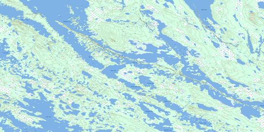 Timmins Lake Topo Map 023I04 at 1:50,000 scale - National Topographic System of Canada (NTS) - Toporama map