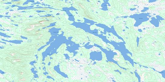 Andre Lake Topographic map 023I12 at 1:50,000 Scale