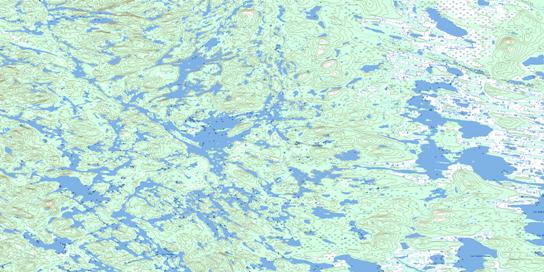 Lac Bonaventure Topo Map 023I15 at 1:50,000 scale - National Topographic System of Canada (NTS) - Toporama map
