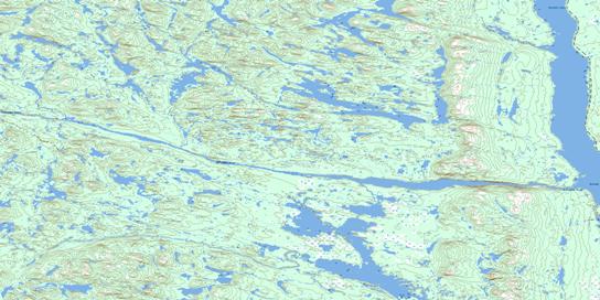 Mcphadyen River Topographic map 023J02 at 1:50,000 Scale