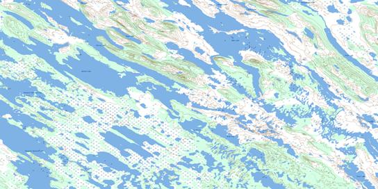 Marble Lake Topographic map 023J08 at 1:50,000 Scale