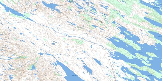 Stakit Lake Topographic map 023J10 at 1:50,000 Scale