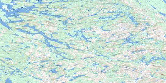 Lac Clugny Topo Map 023J11 at 1:50,000 scale - National Topographic System of Canada (NTS) - Toporama map