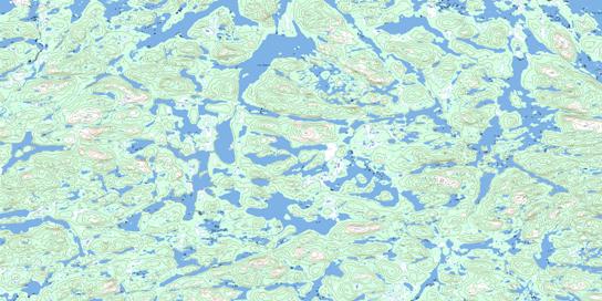 Lac Avezac Topographic map 023J12 at 1:50,000 Scale