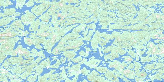 Lac Bringadin Topo Map 023J13 at 1:50,000 scale - National Topographic System of Canada (NTS) - Toporama map