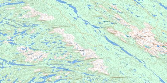 Elross Lake Topographic map 023J14 at 1:50,000 Scale