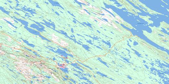 Lac Knob Topo Map 023J15 at 1:50,000 scale - National Topographic System of Canada (NTS) - Toporama map