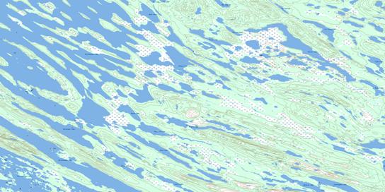 Hollinger Lake Topographic map 023J16 at 1:50,000 Scale