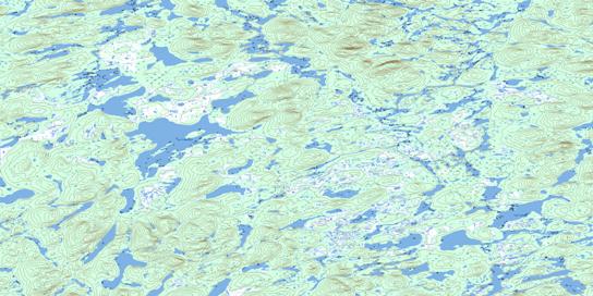 Lac Longrais Topographic map 023K01 at 1:50,000 Scale