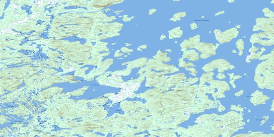 Lac Lantagnac Topo Map 023K06 at 1:50,000 scale - National Topographic System of Canada (NTS) - Toporama map