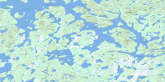 Lac Rousson Topo Map 023K07 at 1:50,000 scale - National Topographic System of Canada (NTS) - Toporama map