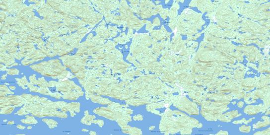 Lac Lagny Topographic map 023K14 at 1:50,000 Scale