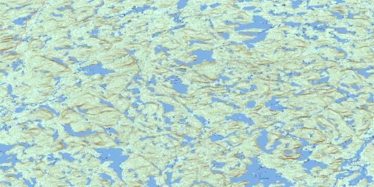 Lac Desnambuc Topo Map 023L03 at 1:50,000 scale - National Topographic System of Canada (NTS) - Toporama map