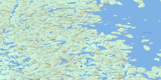 Lac Civrac Topo Map 023L09 at 1:50,000 scale - National Topographic System of Canada (NTS) - Toporama map