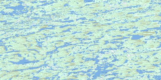 Lac Druillon Topographic map 023L13 at 1:50,000 Scale