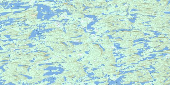 Lac Heslin Topographic map 023L14 at 1:50,000 Scale
