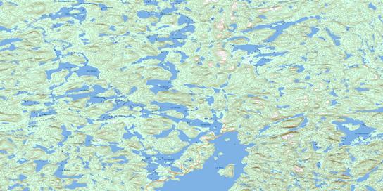 Lac Boilay Topographic map 023L15 at 1:50,000 Scale