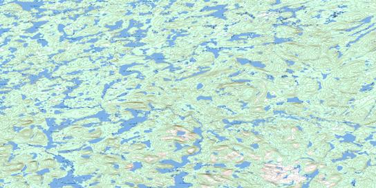 Lac Glandier Topographic map 023M02 at 1:50,000 Scale