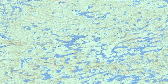 Lac Gancleau Topo Map 023M12 at 1:50,000 scale - National Topographic System of Canada (NTS) - Toporama map