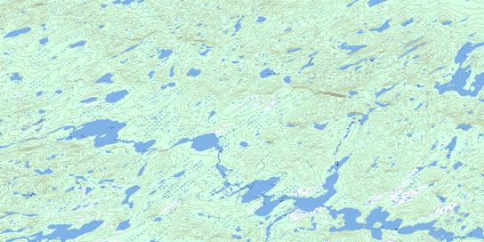 Lac Casgrain Topographic map 023M15 at 1:50,000 Scale