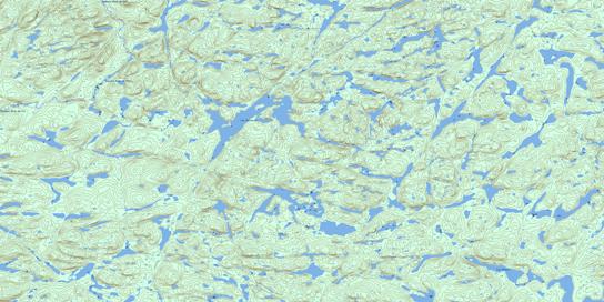 Lac Kerverso Topographic map 023N02 at 1:50,000 Scale