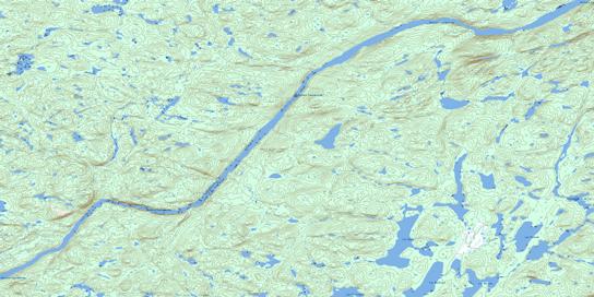 Lac Bazire Topographic map 023N03 at 1:50,000 Scale