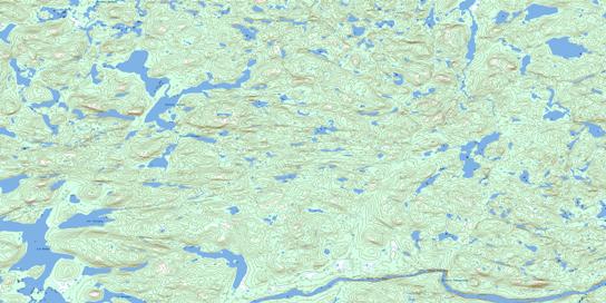 Lac Tassigny Topo Map 023N04 at 1:50,000 scale - National Topographic System of Canada (NTS) - Toporama map