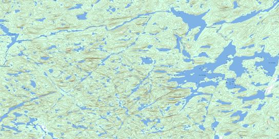 Lac Serigny Topographic map 023N05 at 1:50,000 Scale