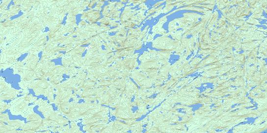 Lac Lippe Topo Map 023N06 at 1:50,000 scale - National Topographic System of Canada (NTS) - Toporama map