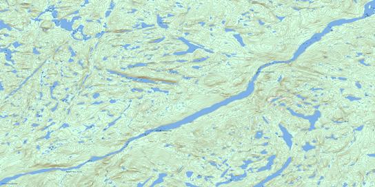 Lac Lachaine Topo Map 023N07 at 1:50,000 scale - National Topographic System of Canada (NTS) - Toporama map