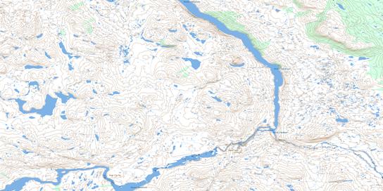 Canyon Eaton Topo Map 023N09 at 1:50,000 scale - National Topographic System of Canada (NTS) - Toporama map